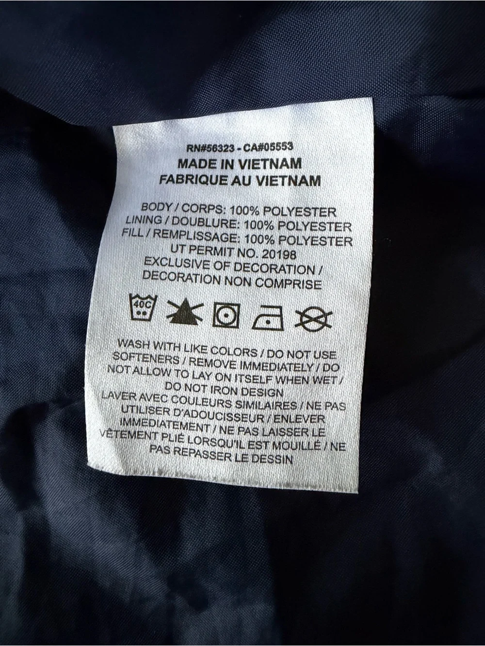 Nike Navy Hooded Long Puffer Jacket